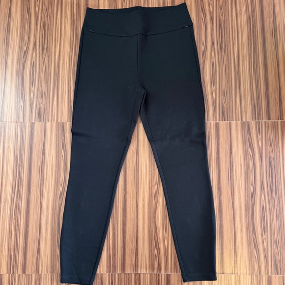 CAbi Pants - Cabi 4517‎ Black Ankle Zip Ponte Leggings Sz M NWOT Elevated Athleisure Travel